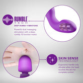 Blush Novelties Wellness Dual Sense - Powerful Wand and Vibrator Combo Body Wands